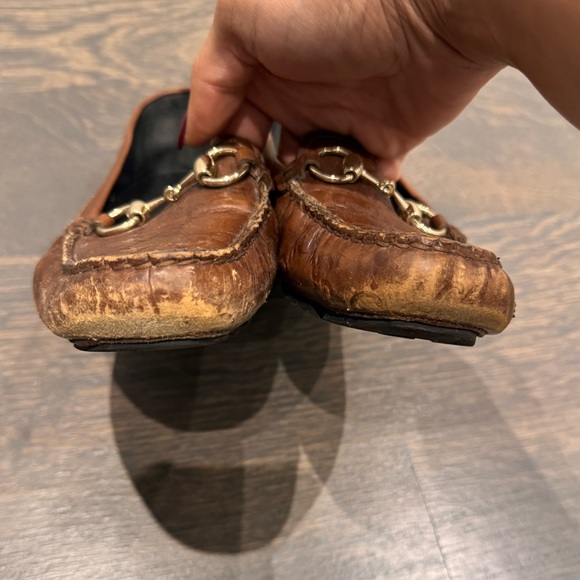 Authentic Pre-Owned Gucci Brown Monogram Flats- Size 39.5 - Picture 3 of 10